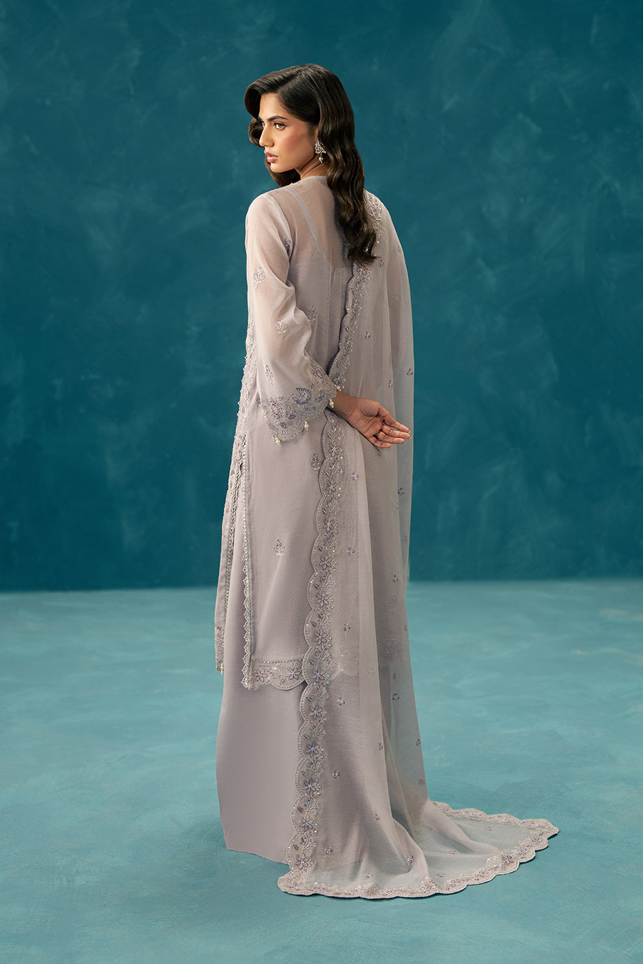 4 PIECE EMBROIDERED COTTON NET SUIT-GLIMMER BLING (UNSTITCHED)BT22501UN006532-PURPLE-2000000297387-4PC