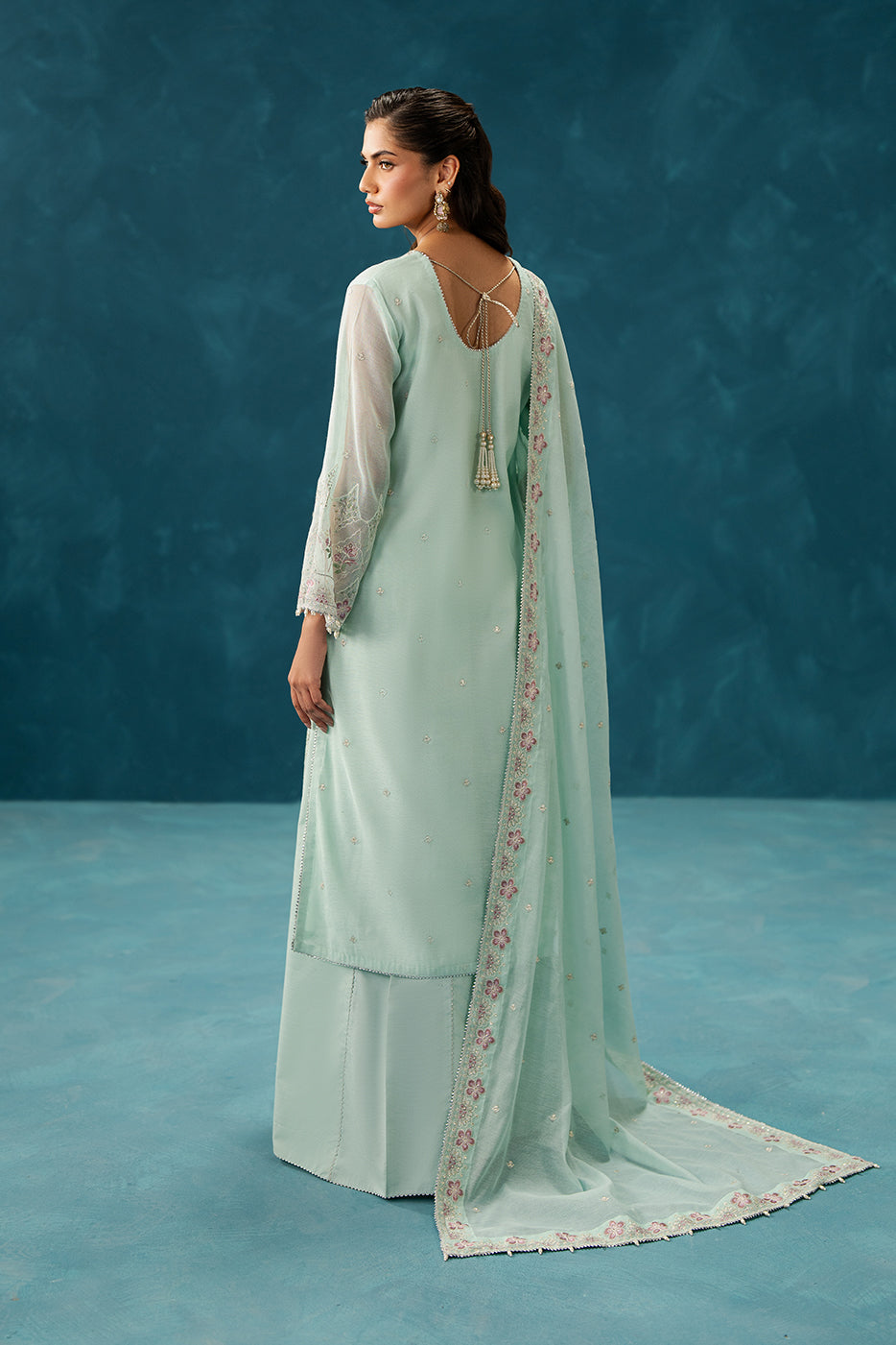 4 PIECE EMBROIDERED COTTON NET SUIT-PISTACHIO GLAZE (UNSTITCHED)BT22501UN006533-SEA GREN-2000000297388-4PC