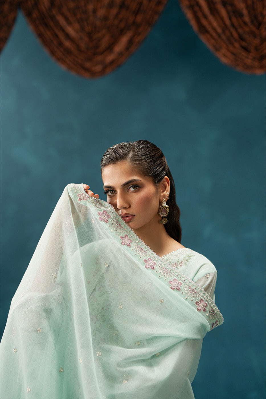 4 PIECE EMBROIDERED COTTON NET SUIT-PISTACHIO GLAZE (UNSTITCHED)BT22501UN006533-SEA GREN-2000000297388-4PC