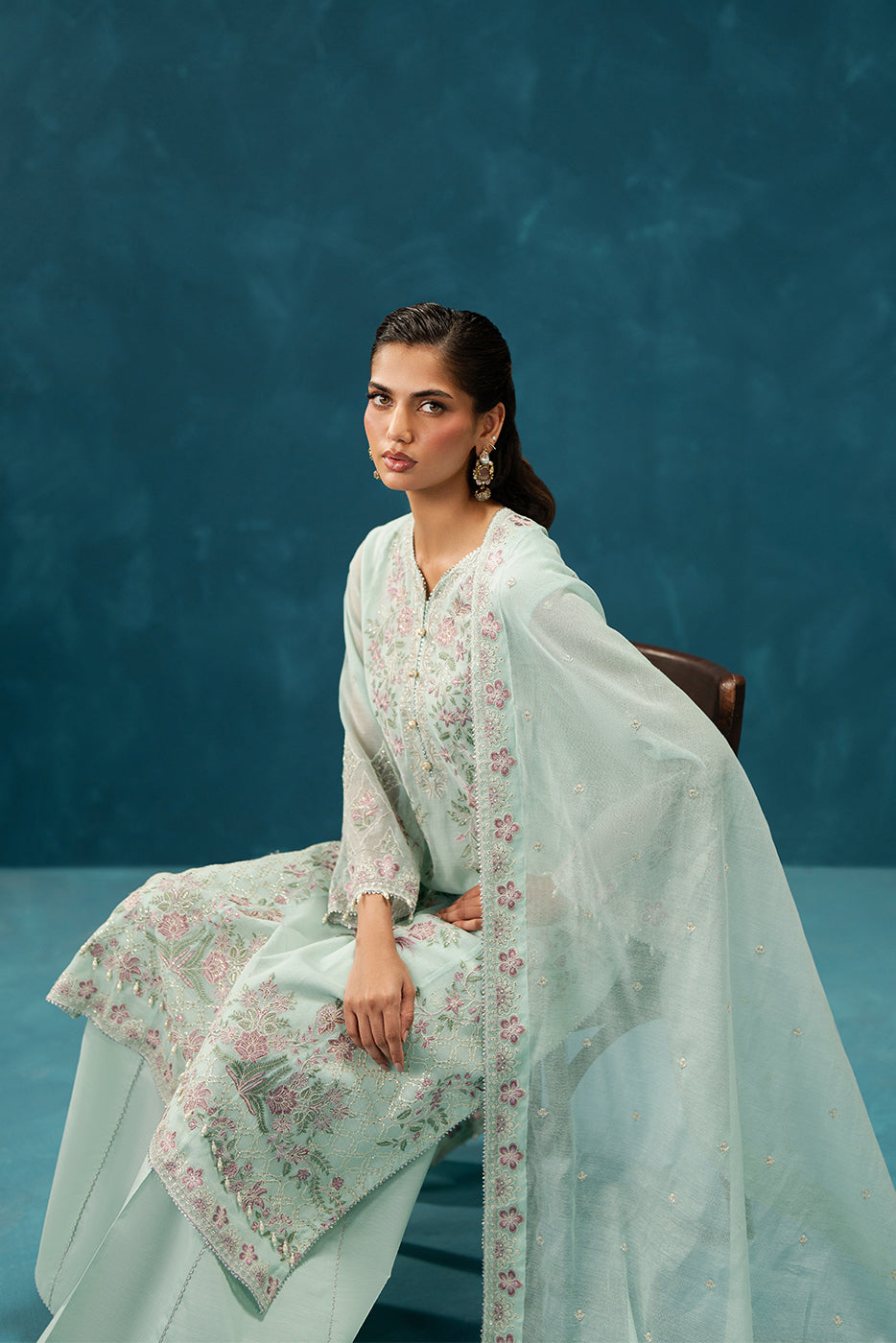 4 PIECE EMBROIDERED COTTON NET SUIT-PISTACHIO GLAZE (UNSTITCHED)BT22501UN006533-SEA GREN-2000000297388-4PC