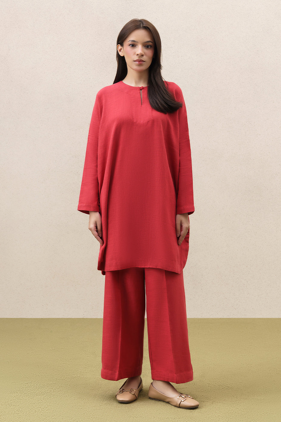 2 PIECE SOLID TWILL SUIT (PRET)