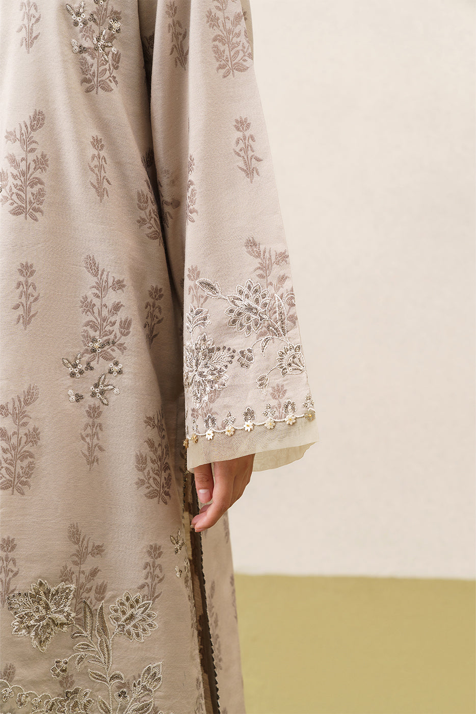 3 PIECE EMBROIDERED YARN DYED JACQUARD SUIT-AURELIA (UNSTITCHED)