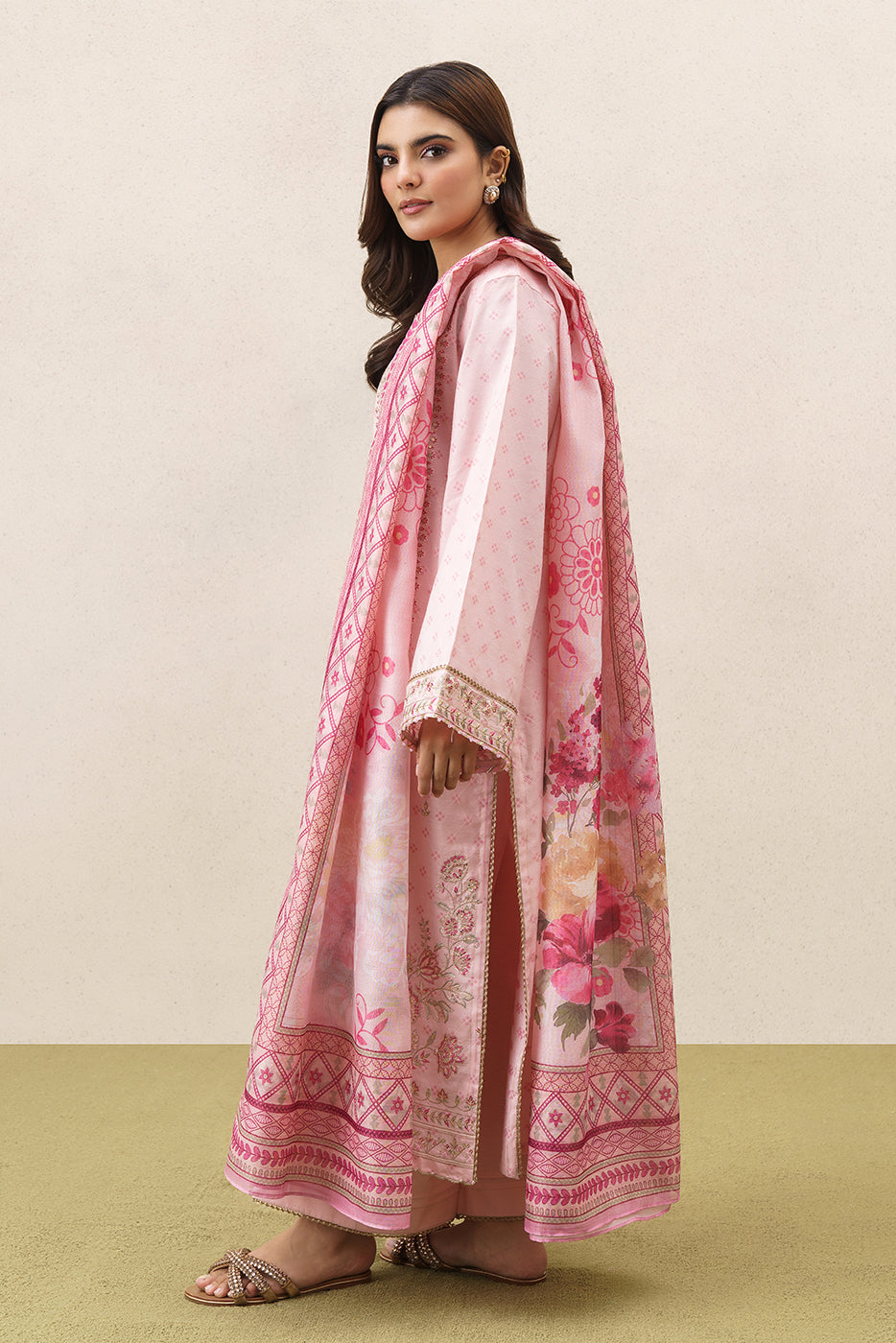 3 PIECE EMBROIDERED YARN DYED JACQUARD SUIT-ETHEREAL BLUSH (UNSTITCHED)