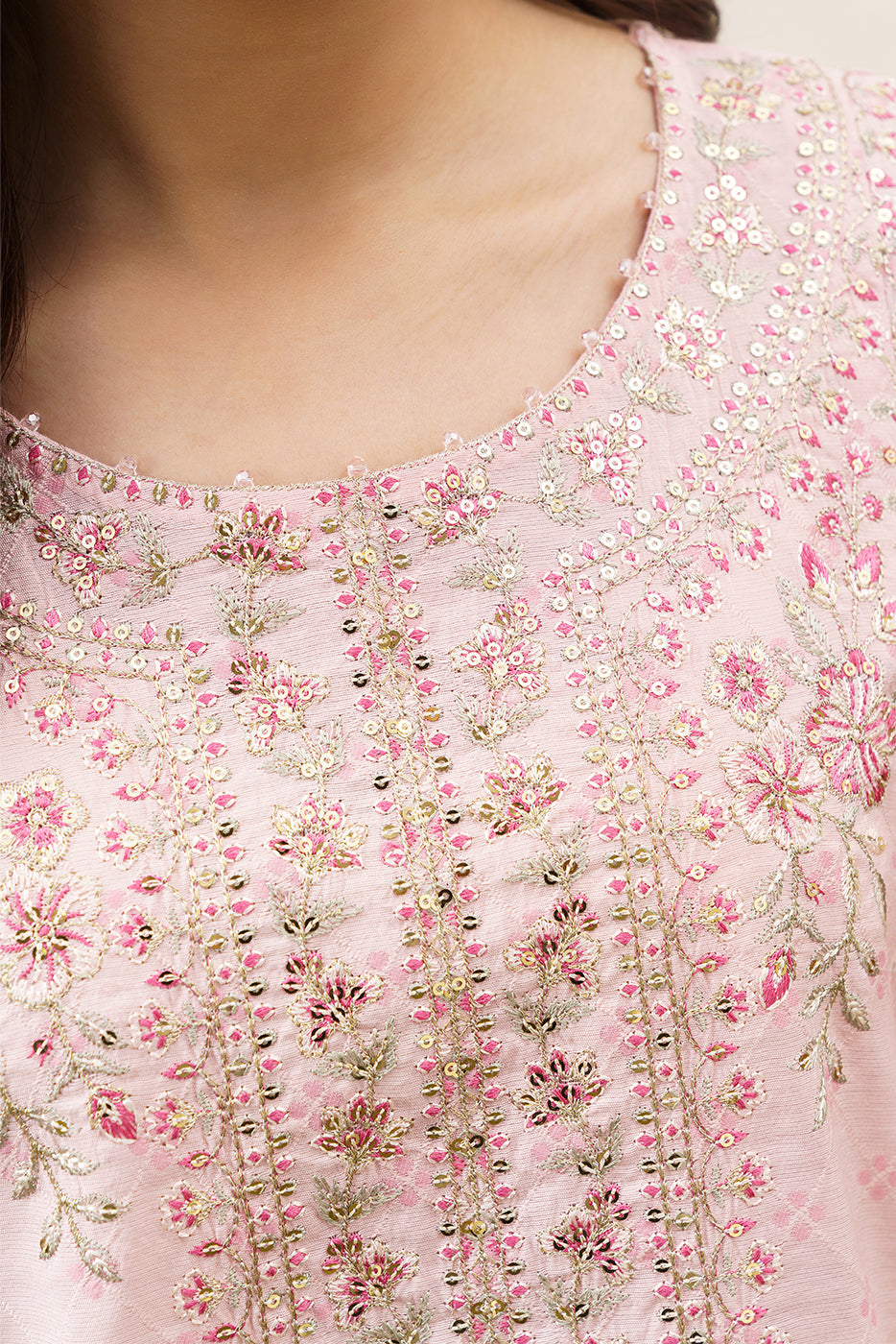 3 PIECE EMBROIDERED YARN DYED JACQUARD SUIT-ETHEREAL BLUSH (UNSTITCHED)