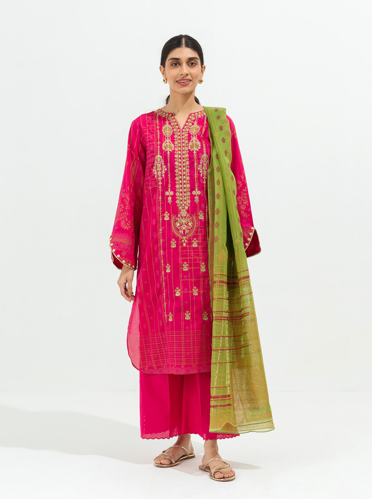 Enchanted Ethnic-Embroidered-3P (Unstitched)