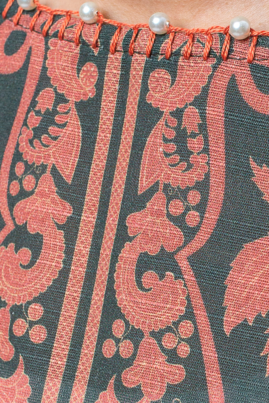 2 Piece Printed Khaddar Suit-Nostalgia Emerald (Unstitched)