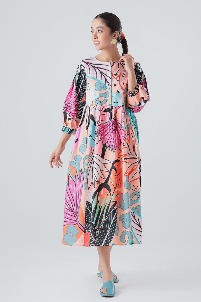 Flora Fantasia-Printed-1P (Unstitched)