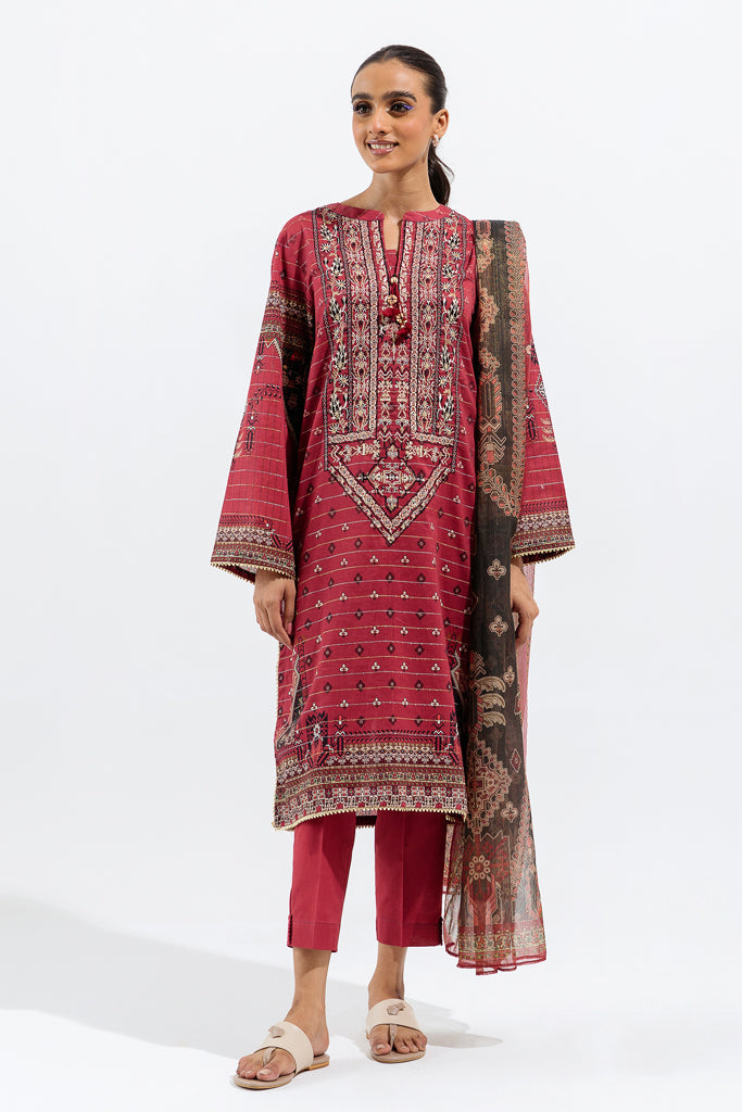 Radiant Rouge-Embroidered-3P