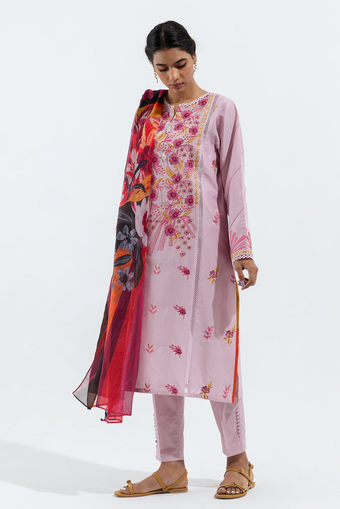 Pastel Pink-Embroidered-3P (Unstitched)