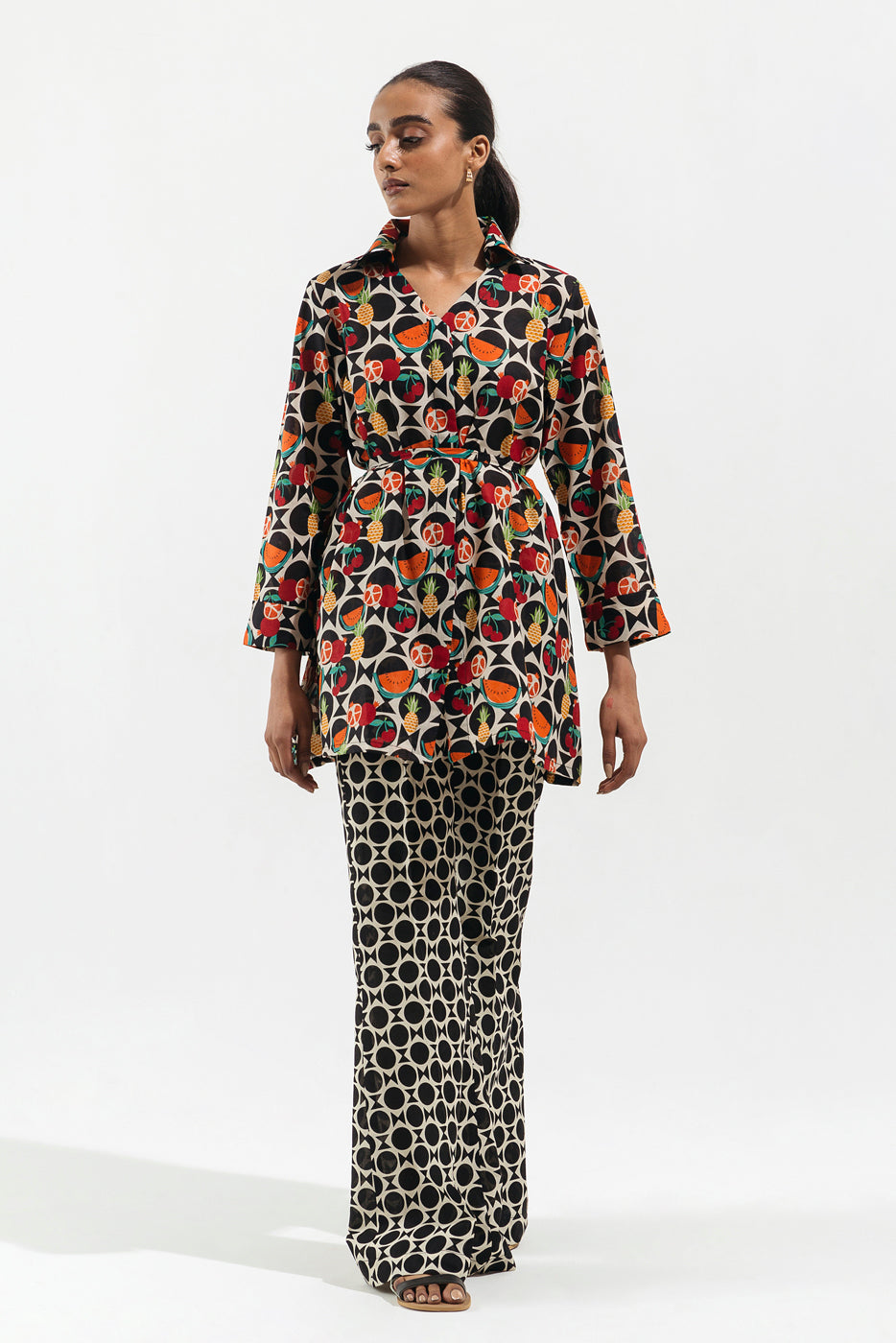 2 Piece - Printed Lawn Suit - Pop Crush