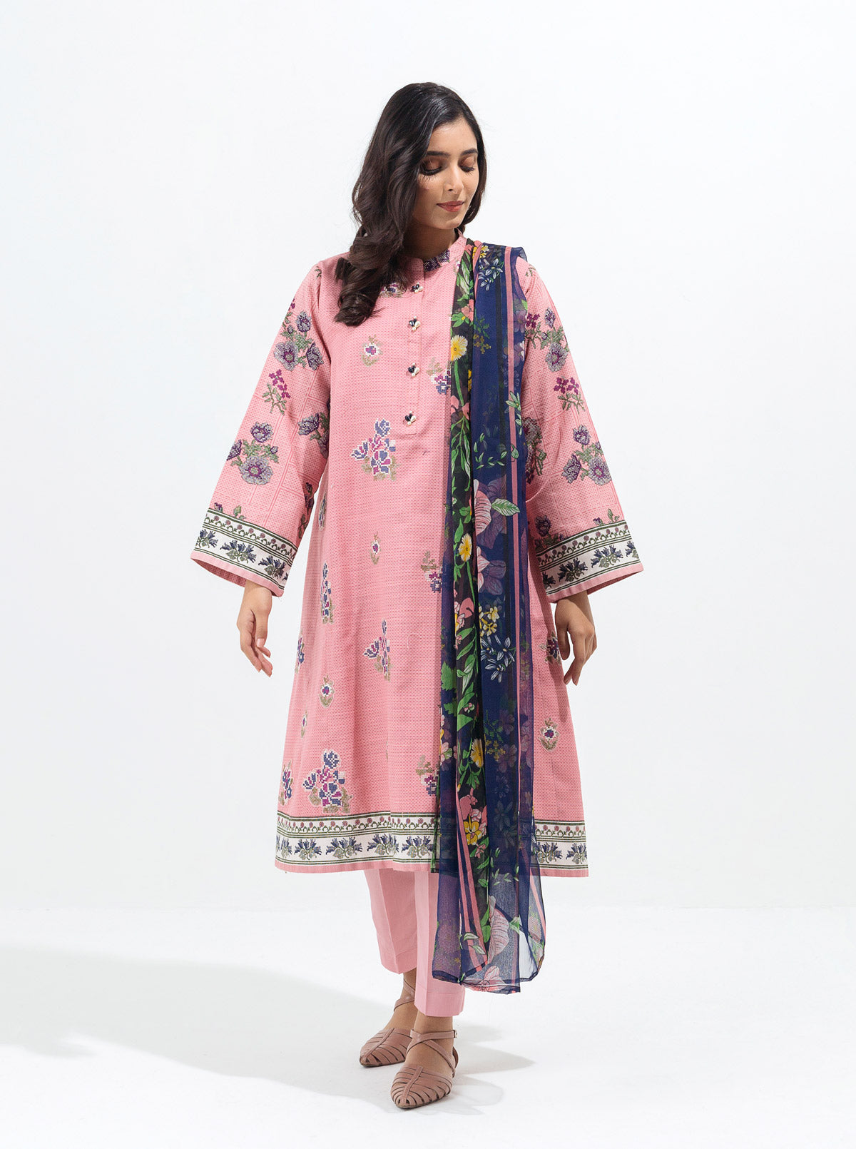 Pink Prism-Embroidered-2P (Unstitched)