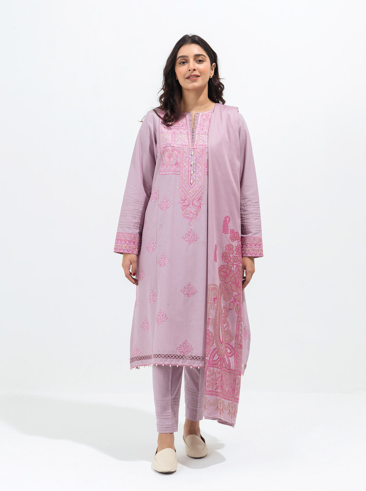 Mauve Delight-Embroidered-2P