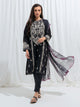 Black Crystal-Embroidered -3P (Unstitched)