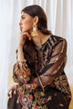 Plain organza dupatta with trimmings