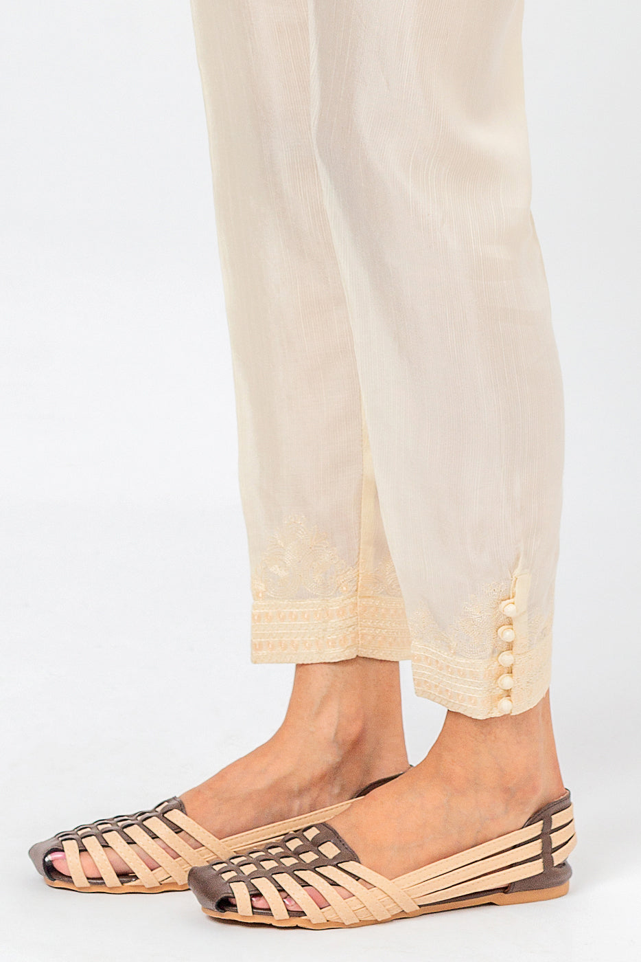 Plain Purple Silk Trousers
