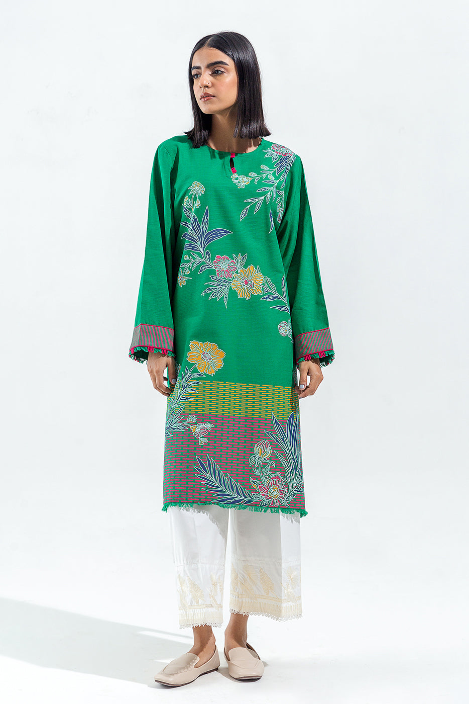 Plain Organza Dupatta with Trimmings