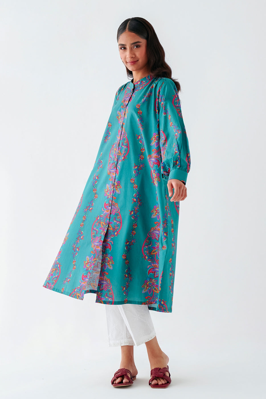 Printed Cambric Shirt (Pret)