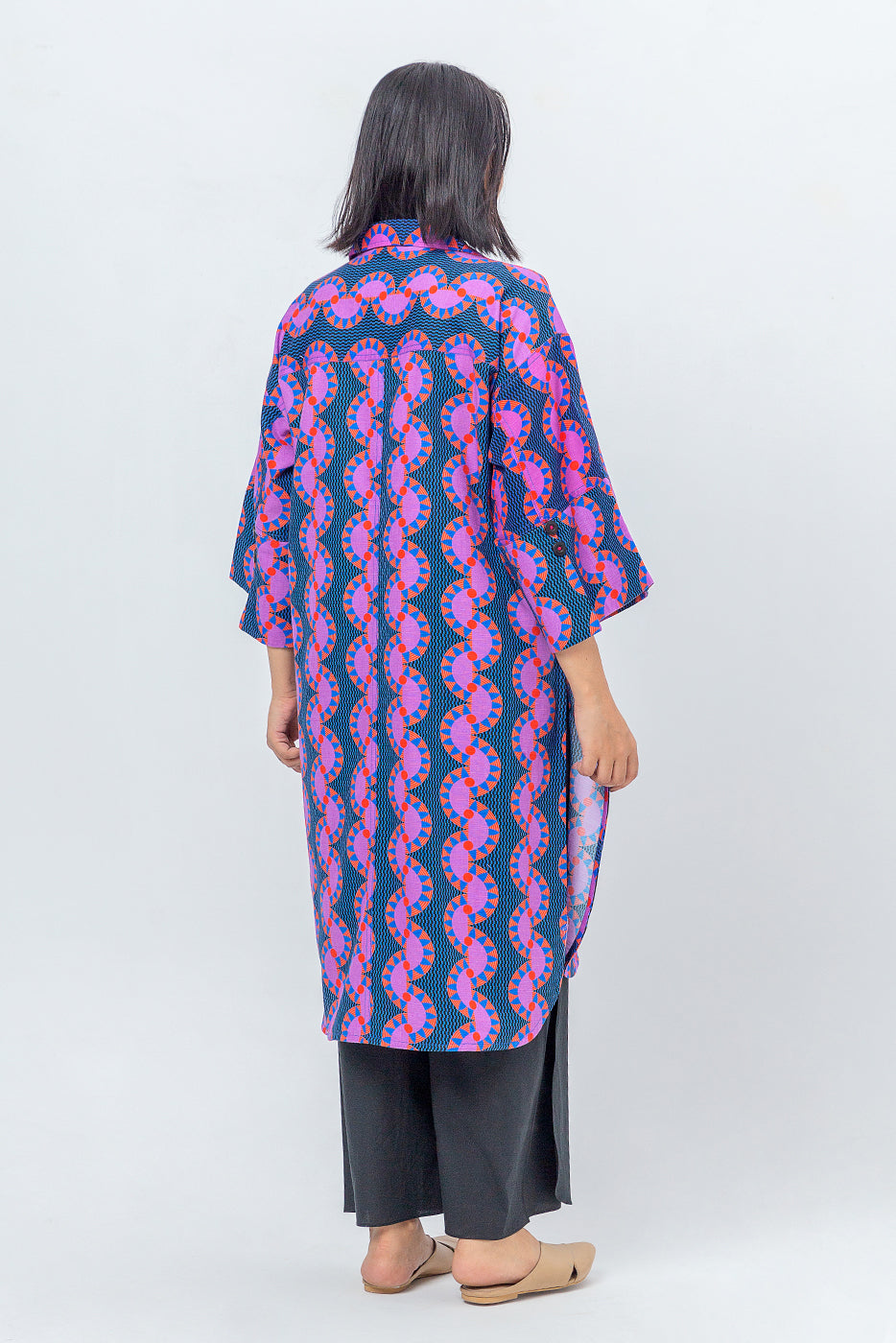 Printed Khaddar Shirt (Pret)