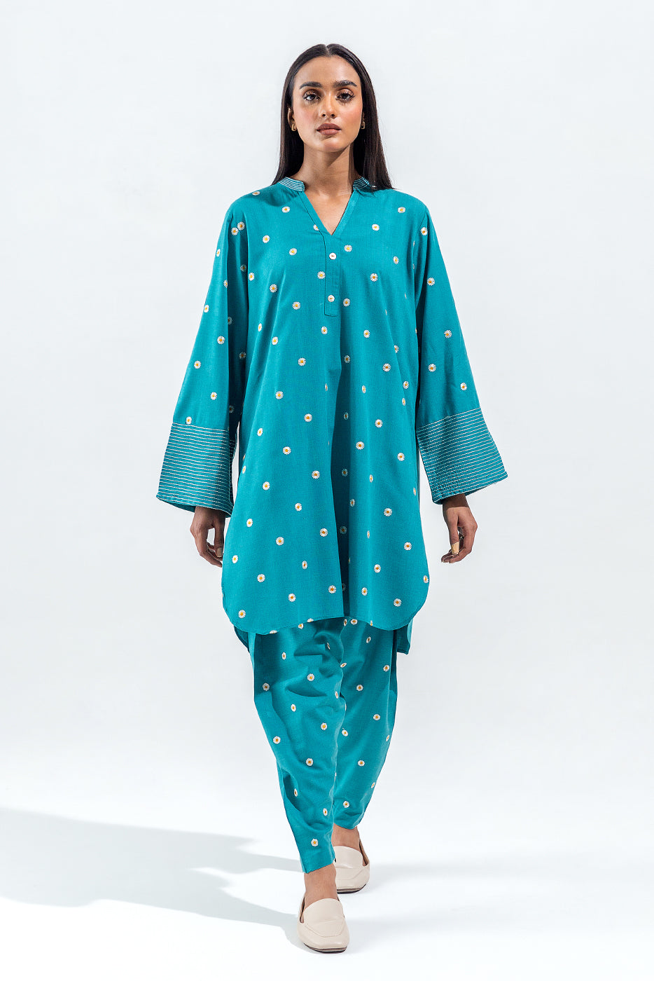 2 Piece Chambray Suit (Pret)