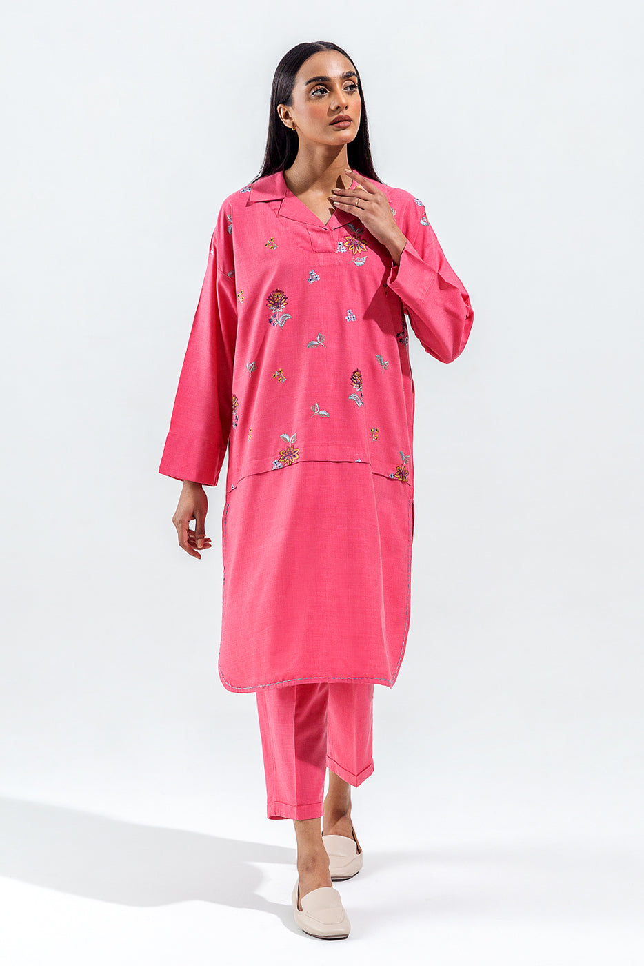 2 Piece Chambray Suit (Pret)