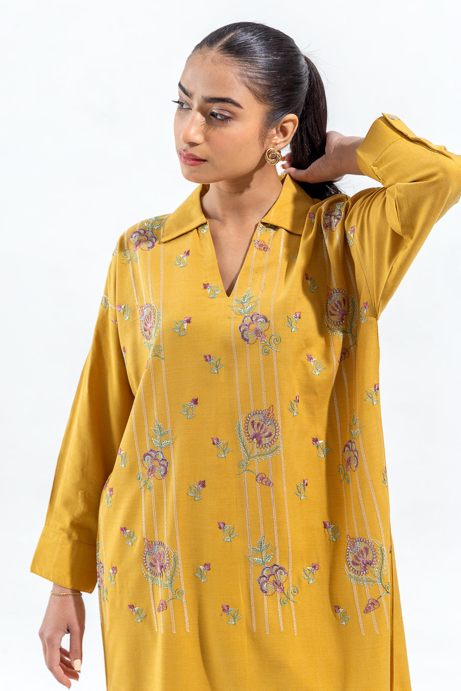 Plain Chiffon Dupatta with Trimmings