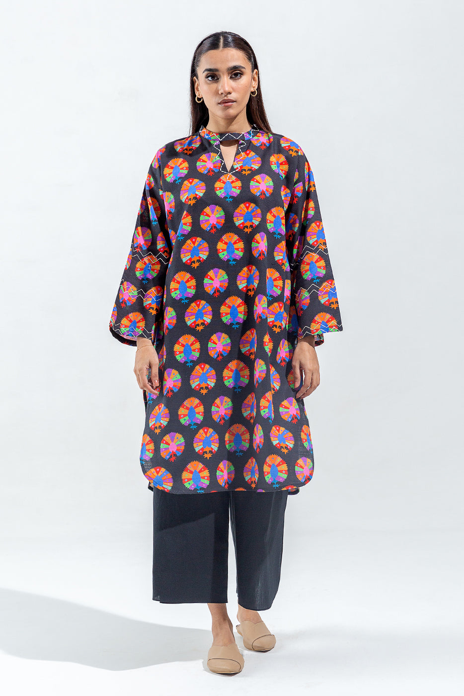 Plain Chiffon Dupatta with Trimmings