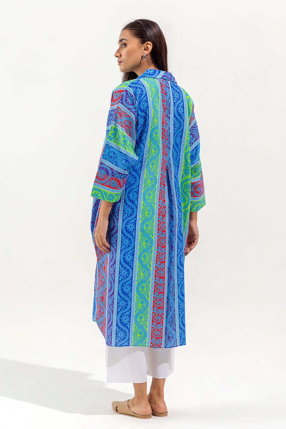 Printed Khaddar Shirt (Pret)