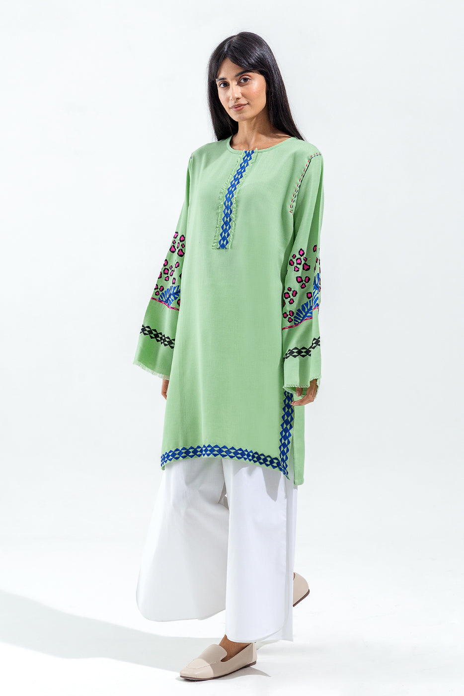 Embroidered Twill Shirt (Pret)