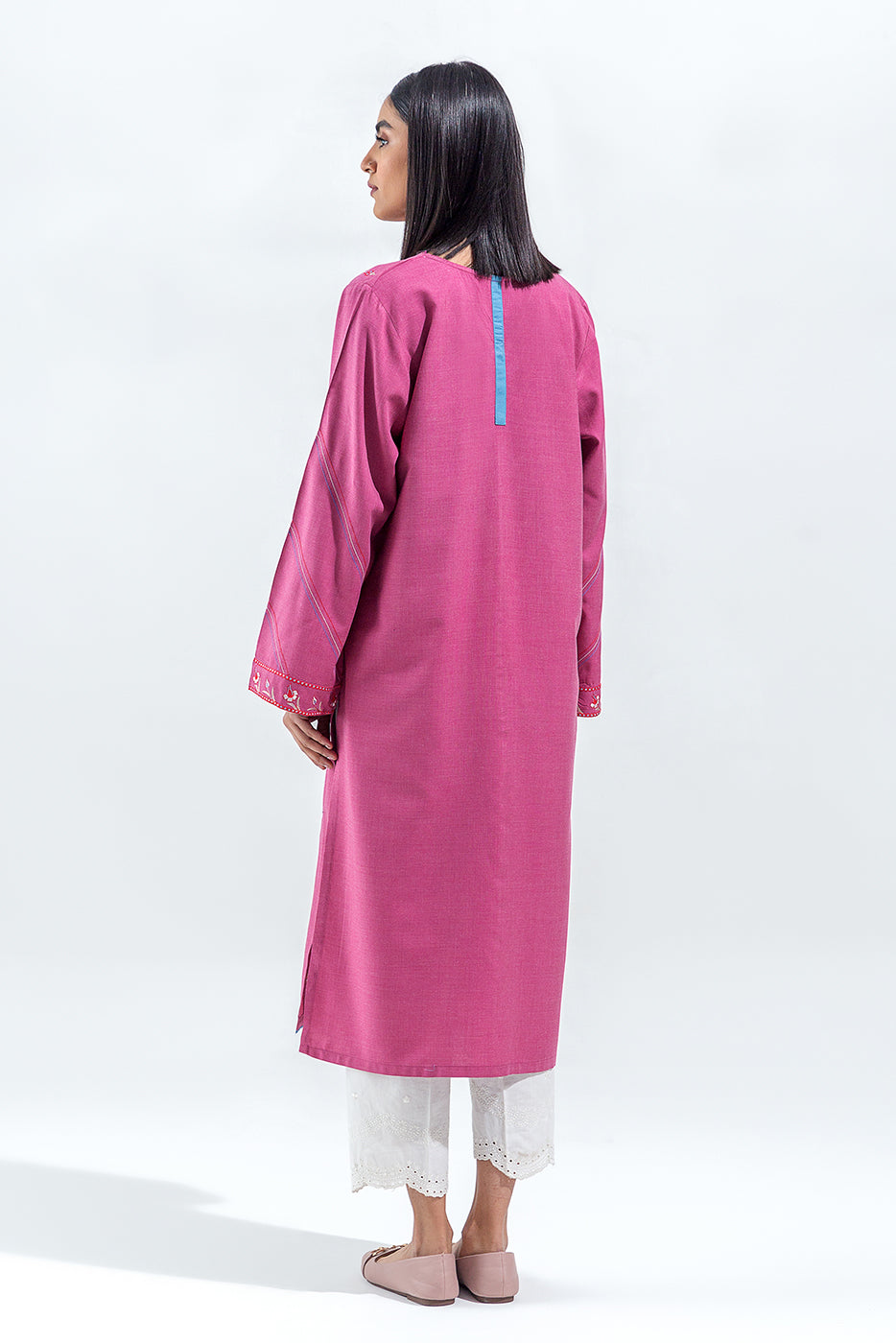 Embroidered Chambrey Shirt(Pret)