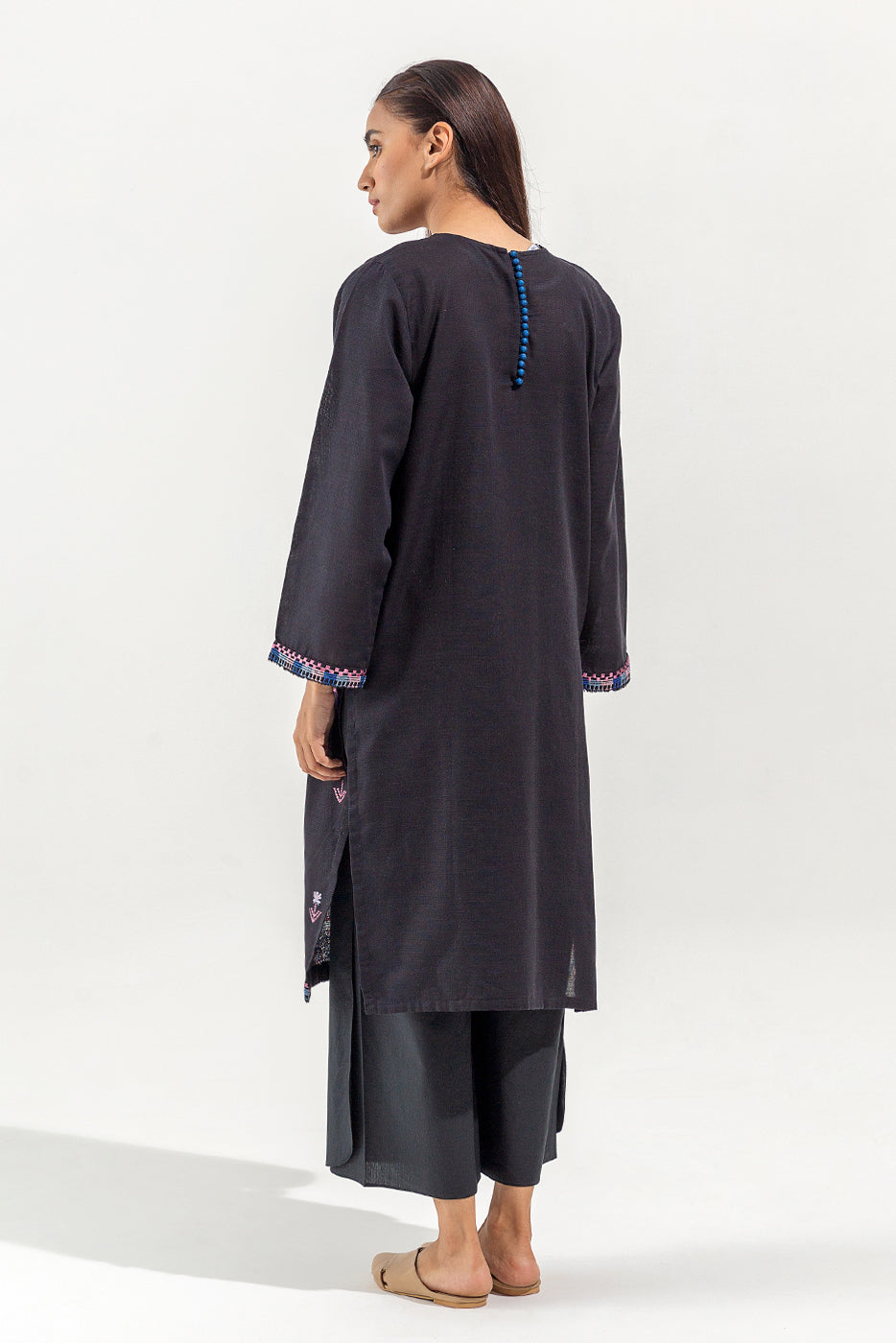 Plain Cotton Silk Pants