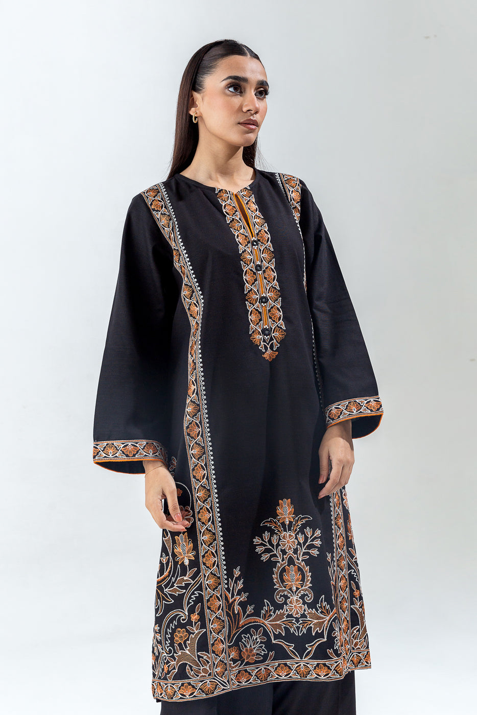 Plain Chiffon Dupatta with Trimmings