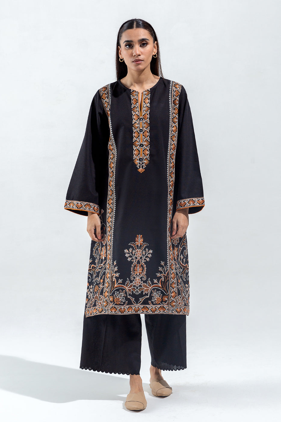Plain Chiffon Dupatta with Trimmings