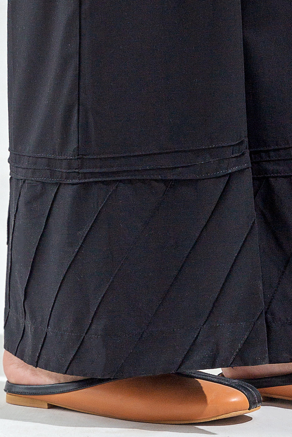 Plain chiffon dupatta with trimming