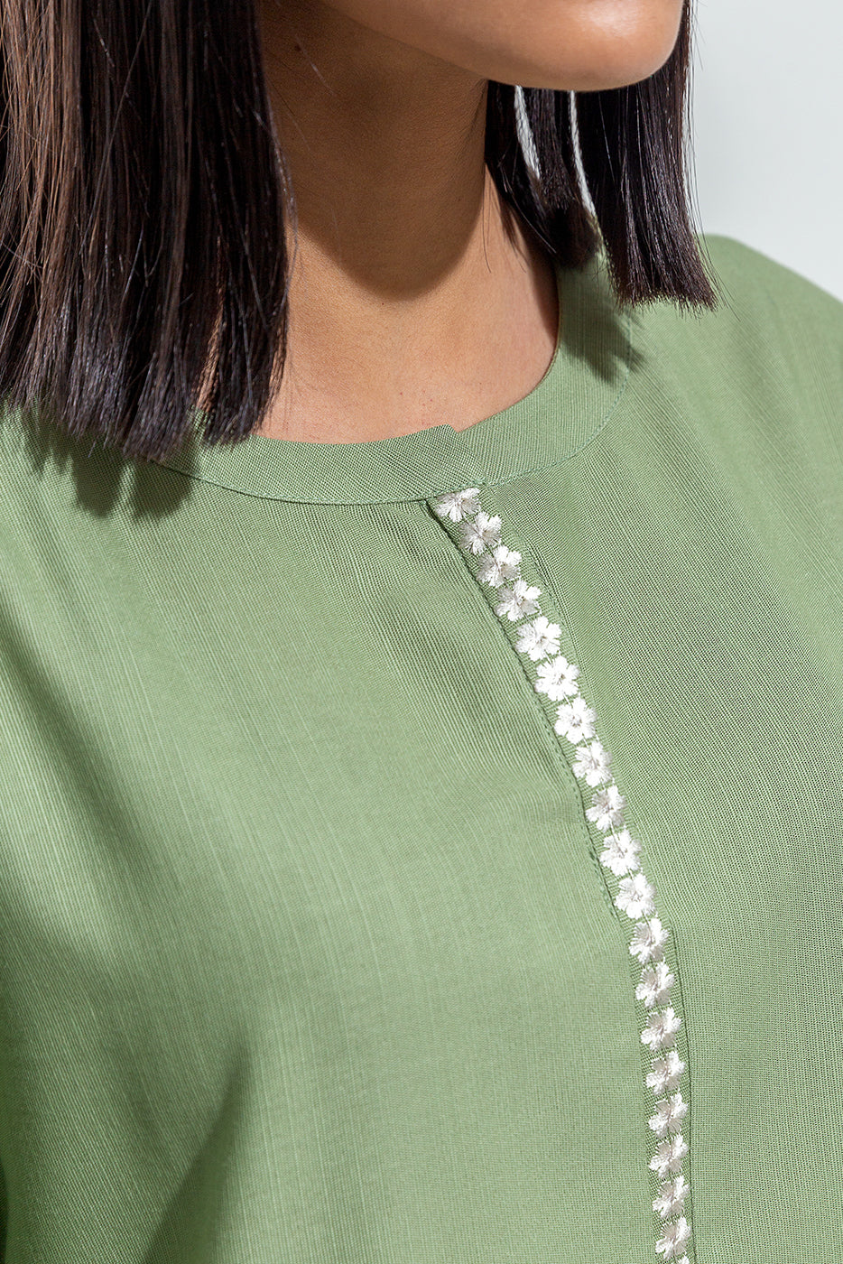 Embroidered Khaddar Shirt (Pret)