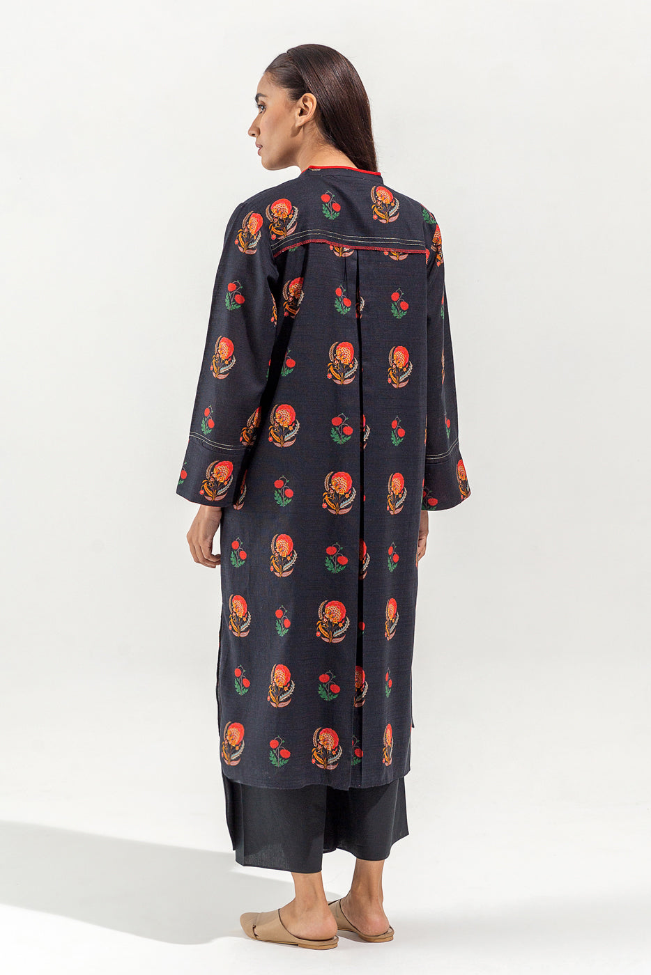 Printed Khaddar Shirt (Pret)