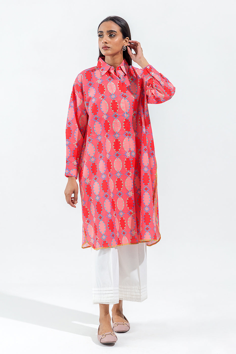 Embroidered lamee Trousers