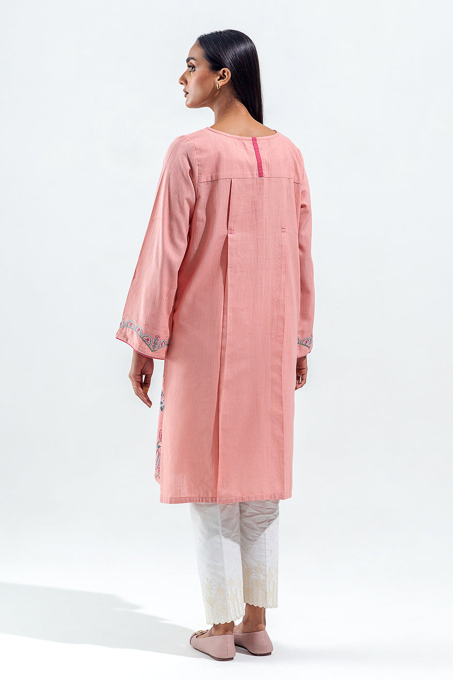 Plain Chiffon Dupatta with Trimmings