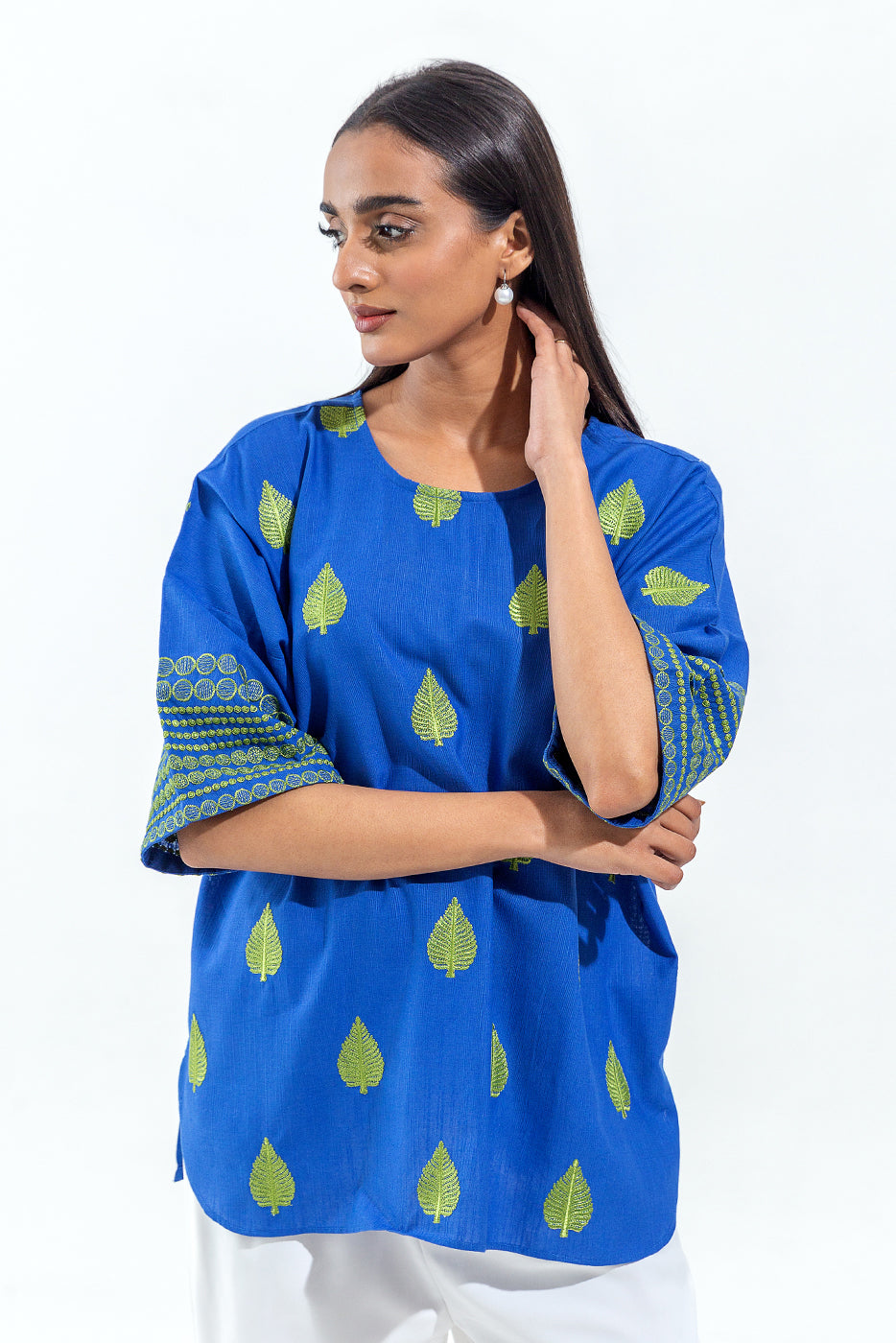 Plain Chiffon Dupatta with Trimmings