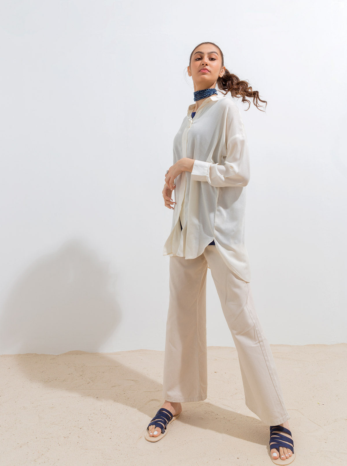 Double Layered Collar Shirt