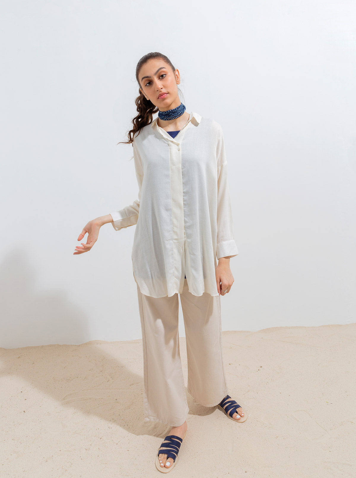 Double Layered Collar Shirt