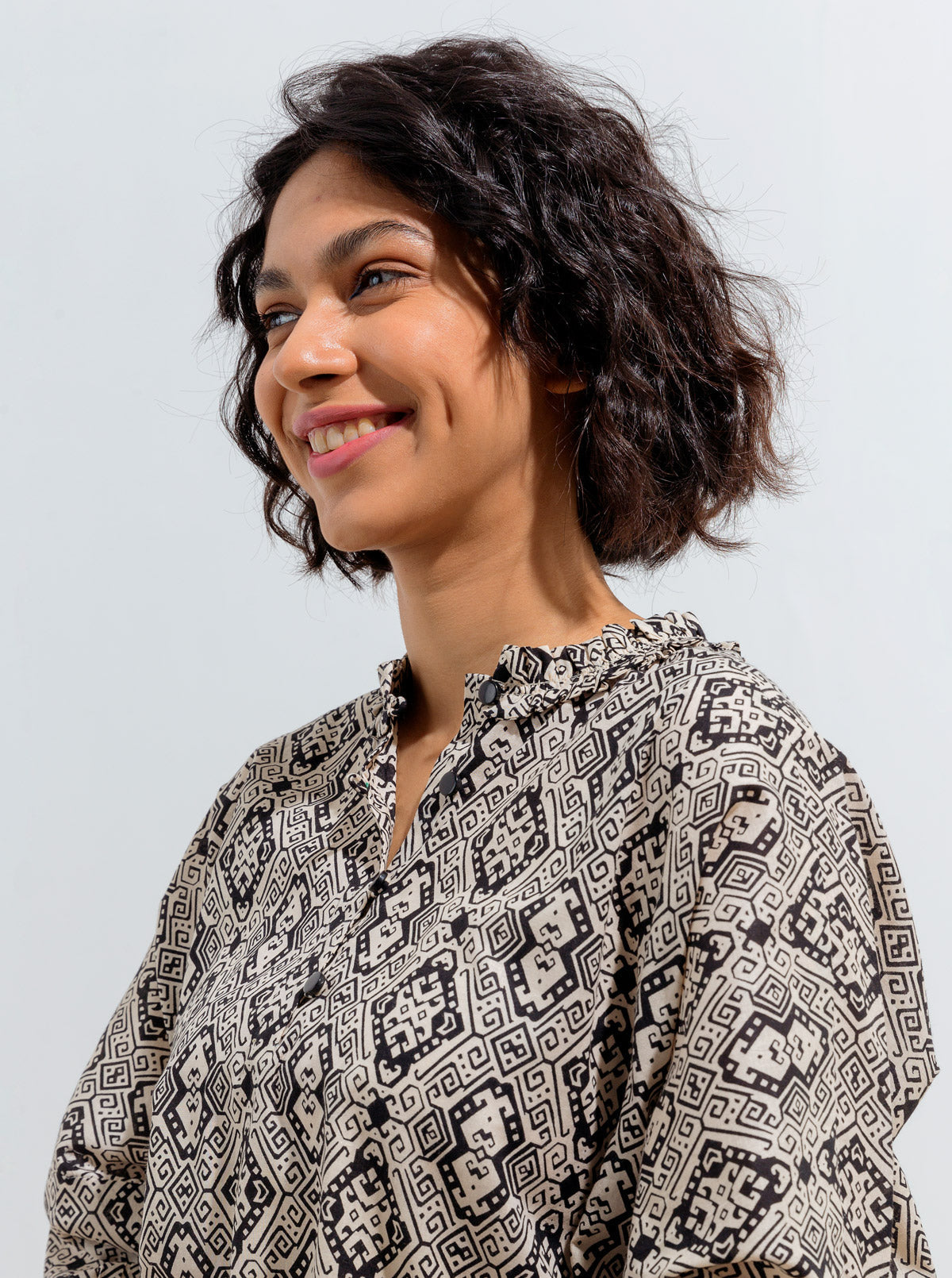 Monochromatic Print Top