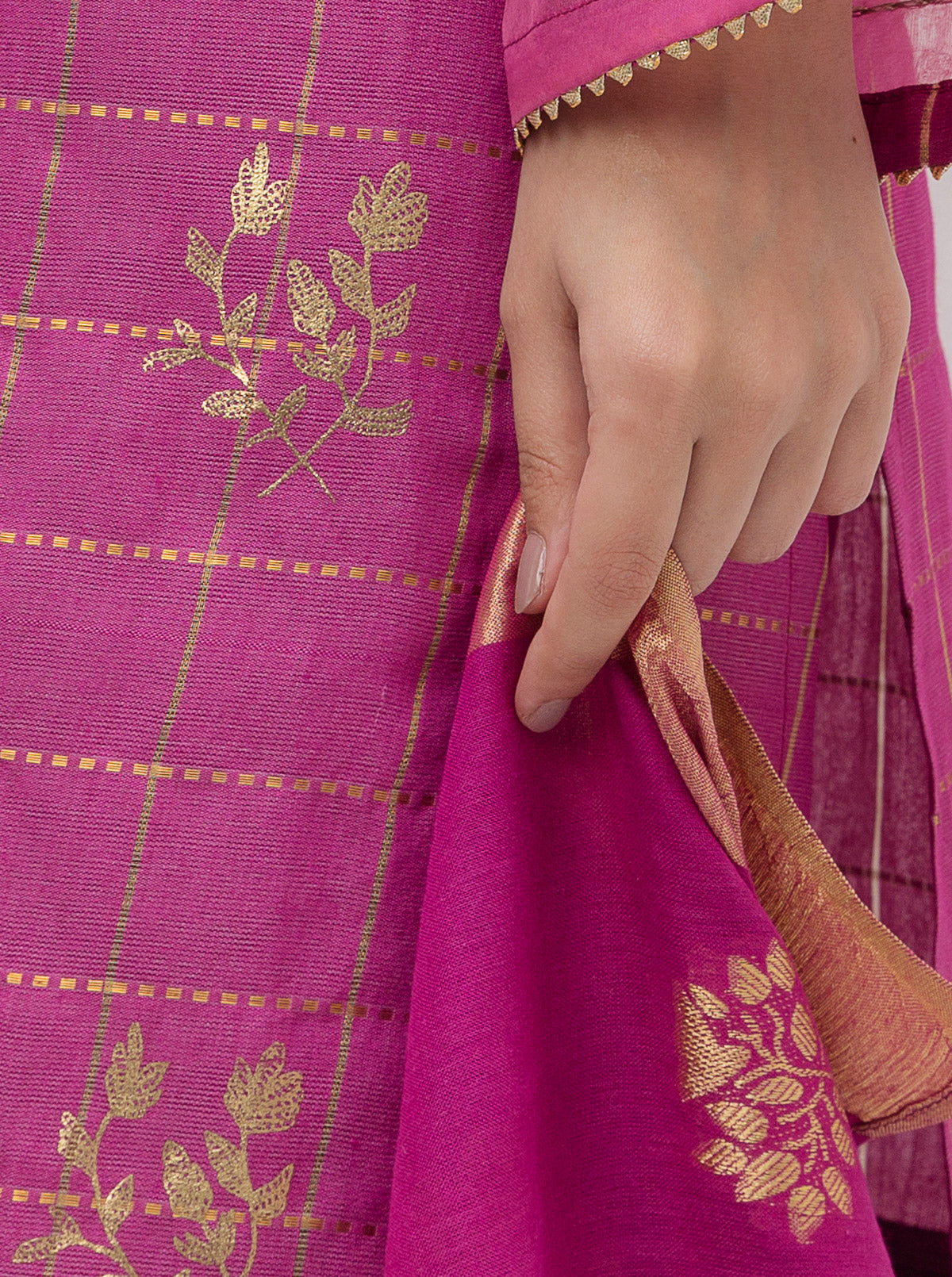 Embroidered Shirt With Dupatta