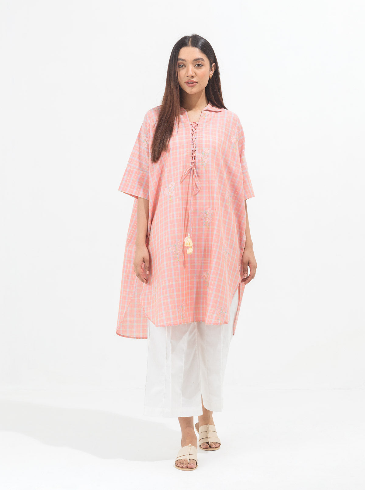 Embroidered Yarn Dyed Shirt (Pret)