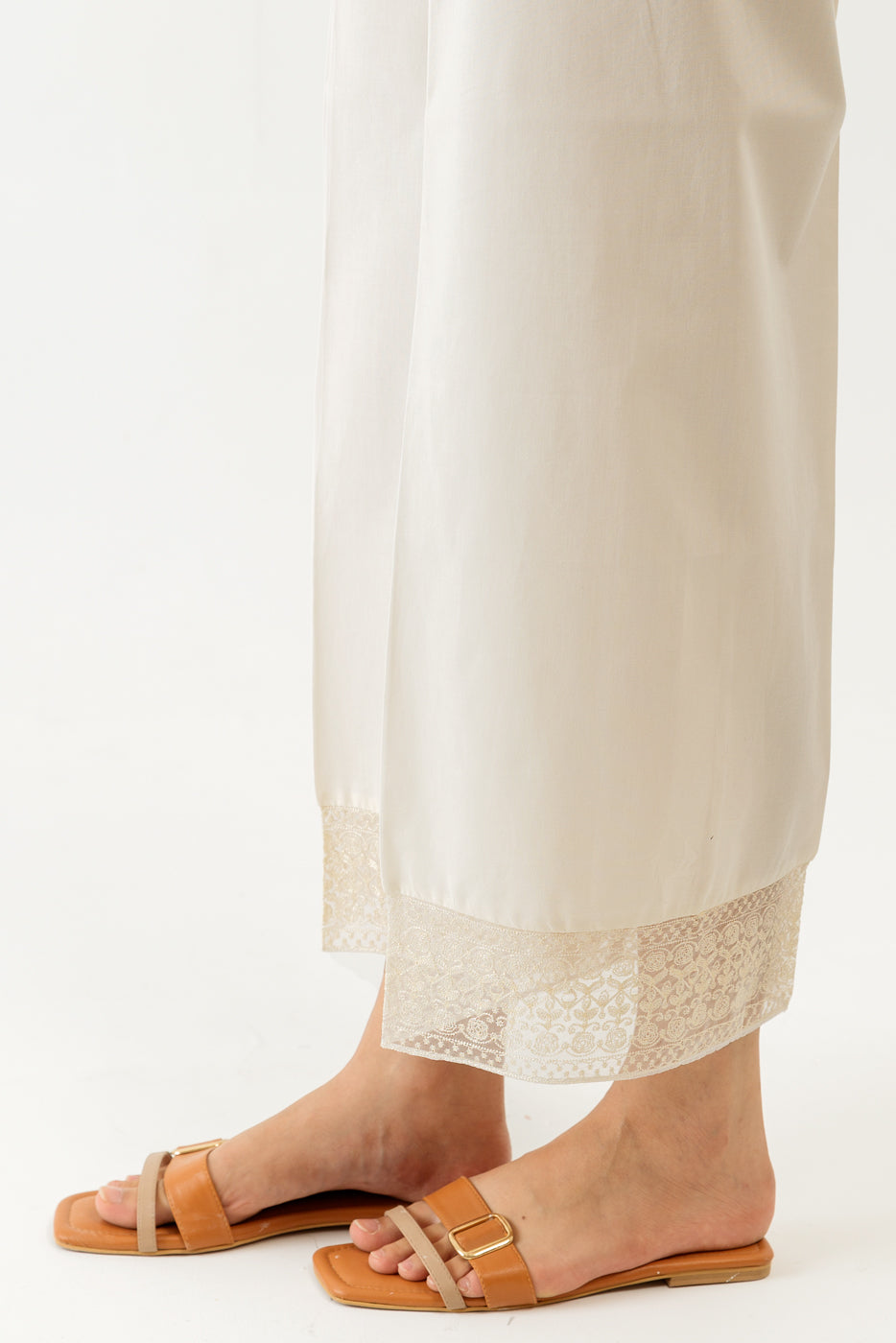 Embroidered Slack Pants