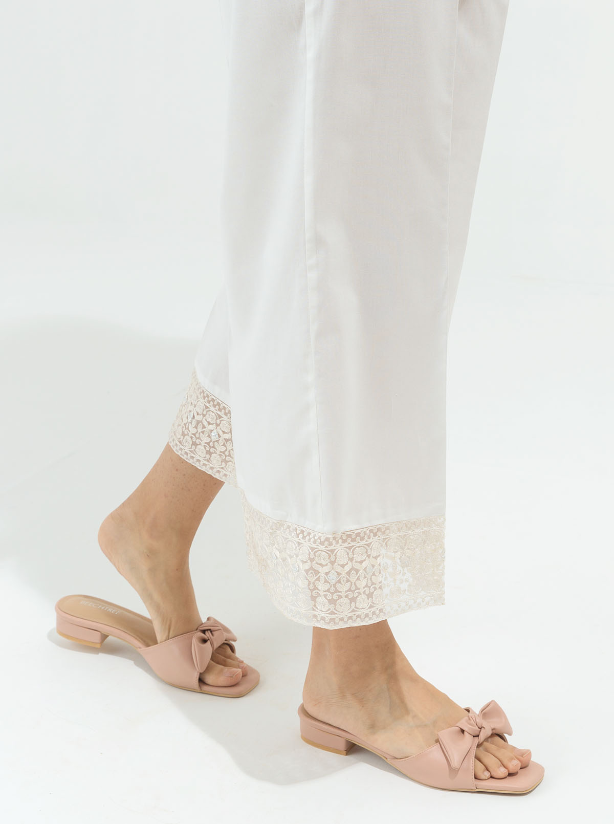 Embroidered Slack Pants