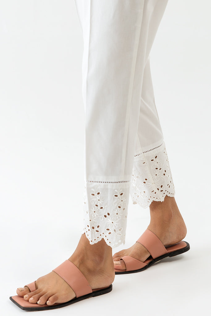 Embroidered Straight Pants