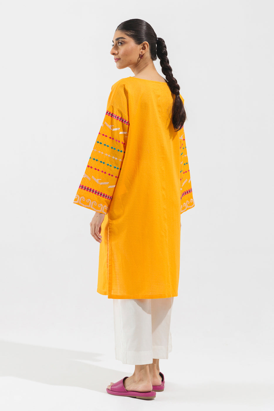 Embroidered Textured Shirt (Pret)