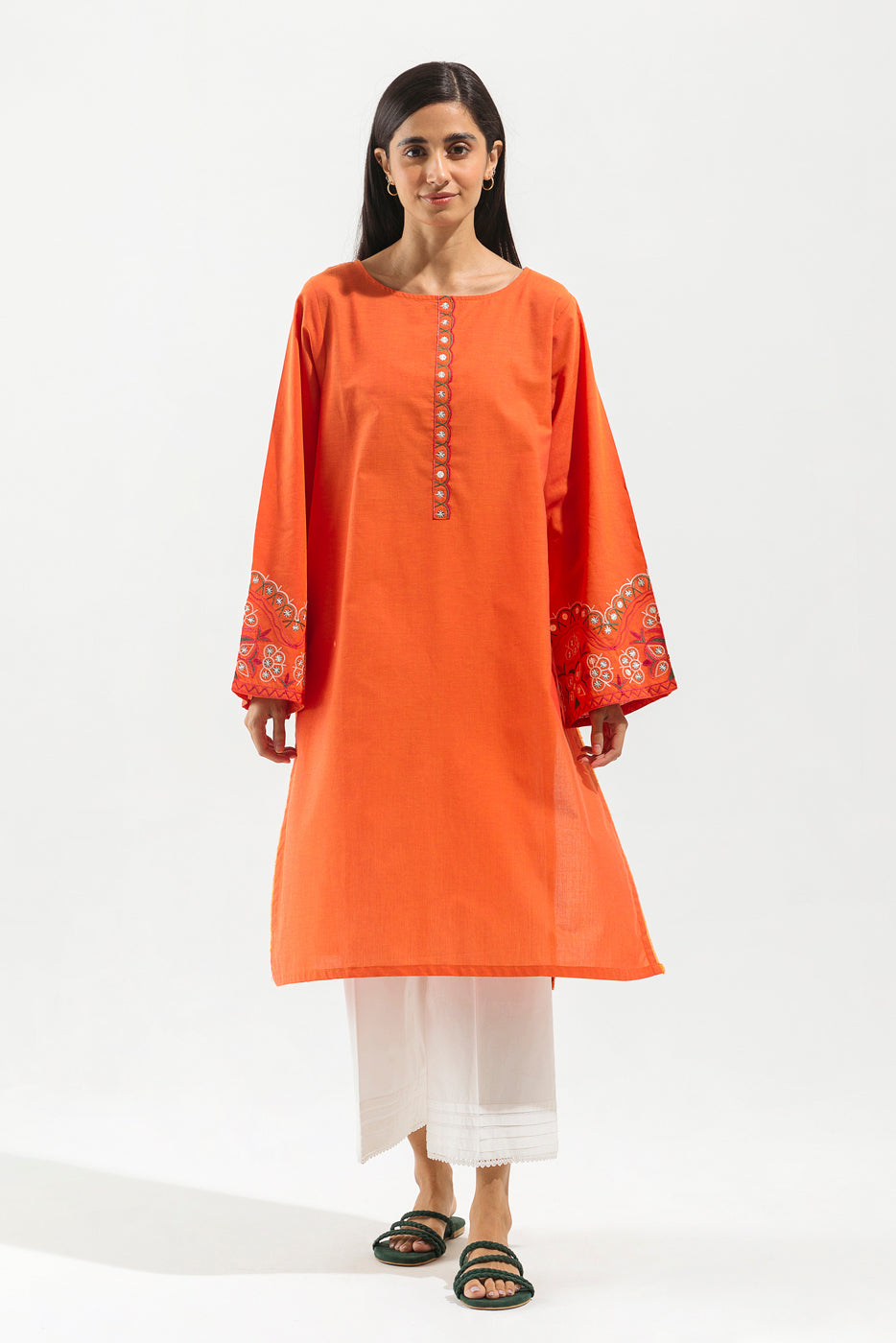 Embroidered Chambray Shirt (Pret)