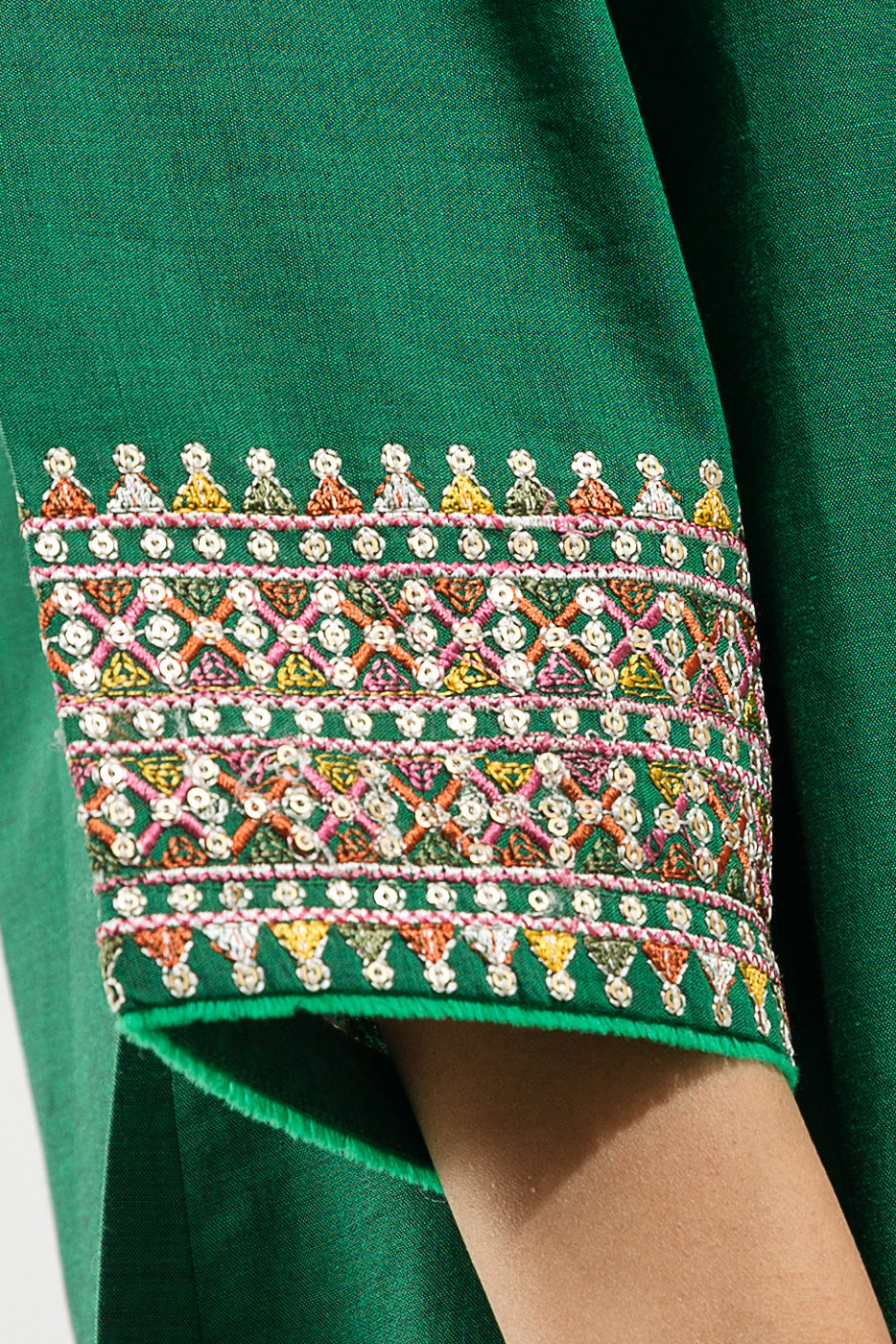 Embroidered Chambray Shirt (Pret)