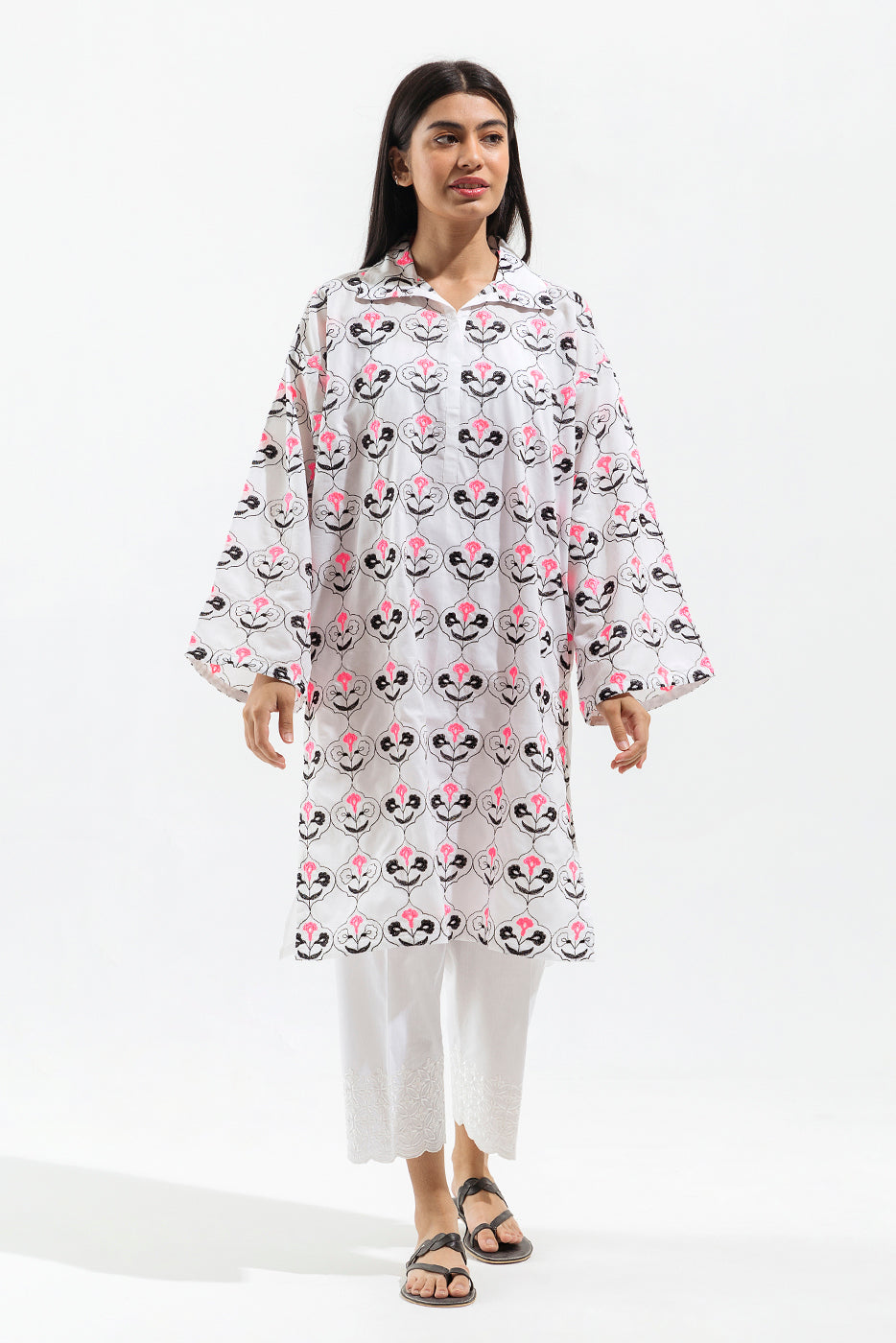 Embroidered Lawn Shirt (Pret)